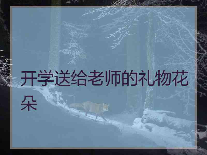 开学送给老师的礼物花朵