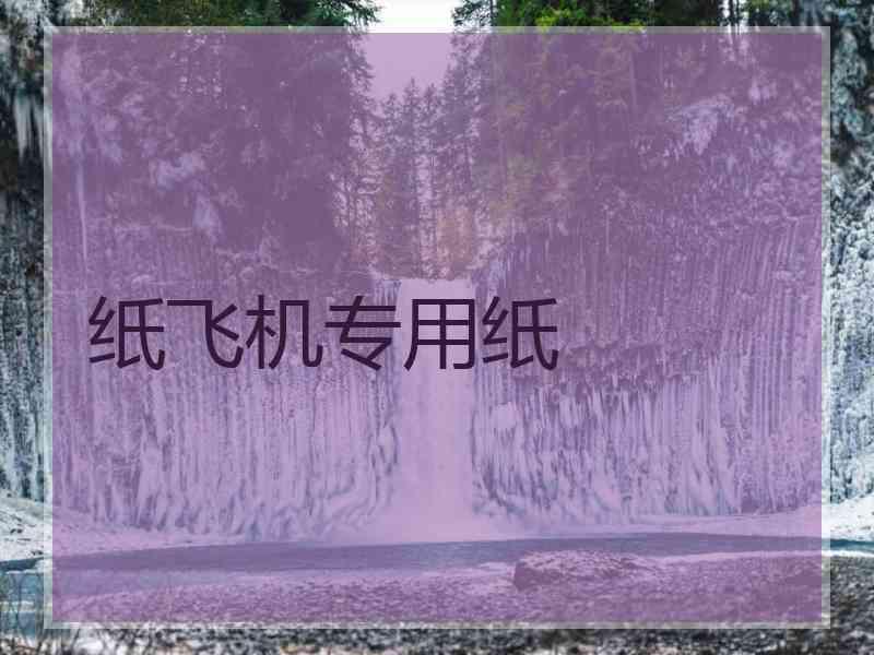 纸飞机专用纸