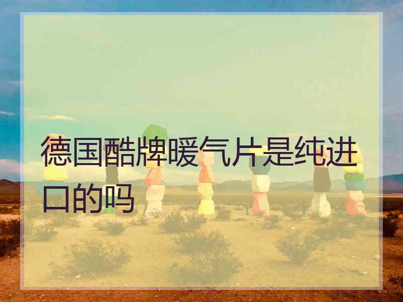 德国酷牌暖气片是纯进口的吗