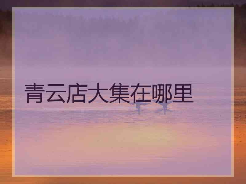 青云店大集在哪里