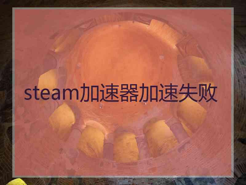 steam加速器加速失败