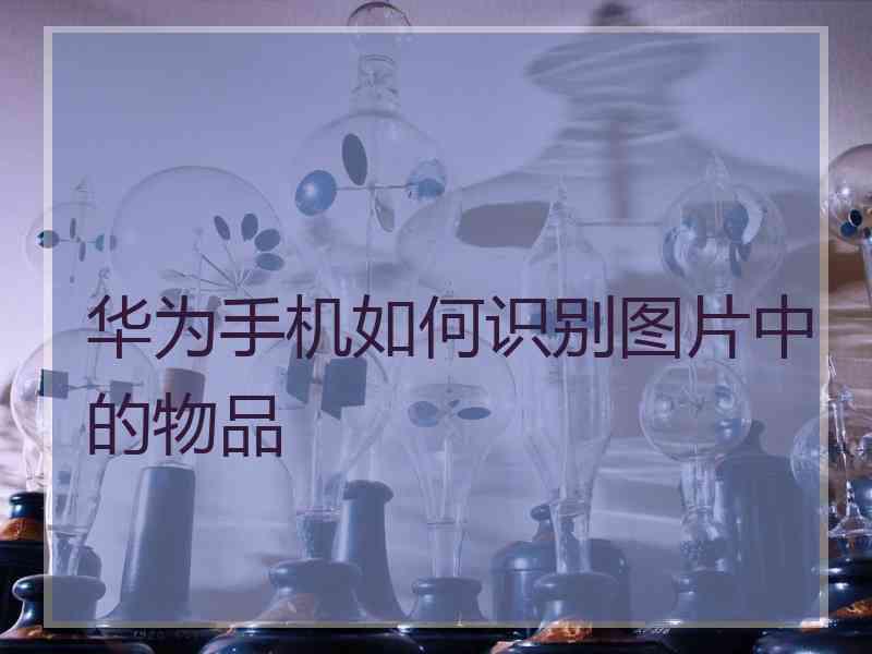 华为手机如何识别图片中的物品
