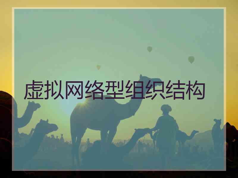 虚拟网络型组织结构