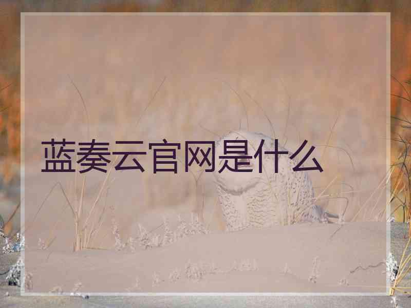 蓝奏云官网是什么