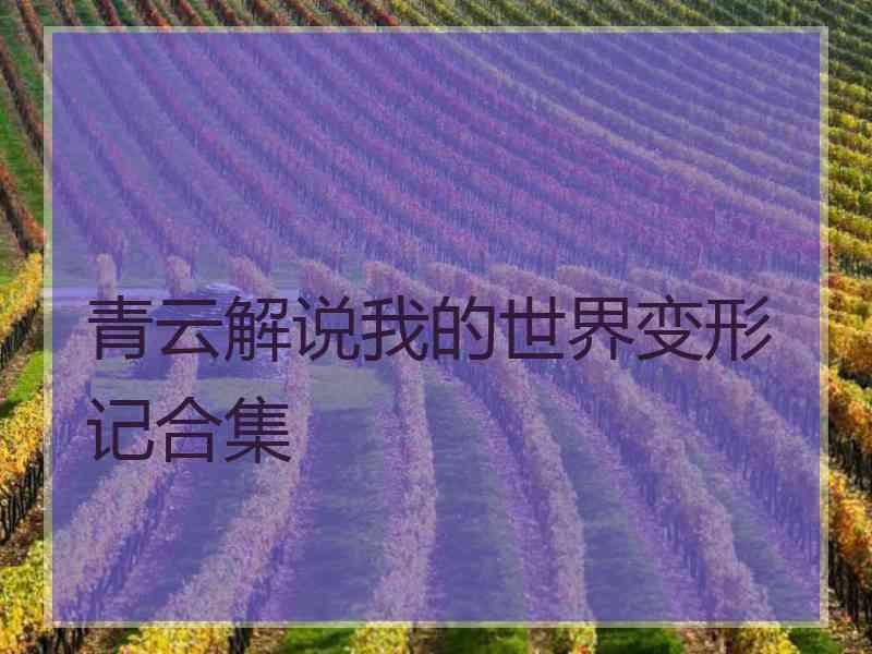 青云解说我的世界变形记合集