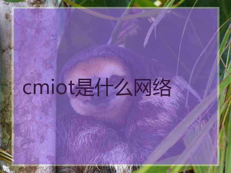 cmiot是什么网络
