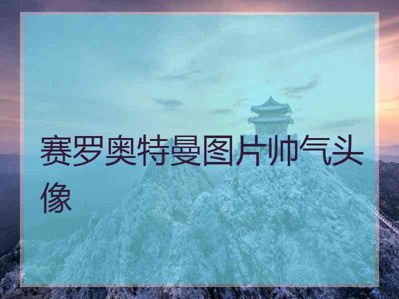 赛罗奥特曼图片帅气头像