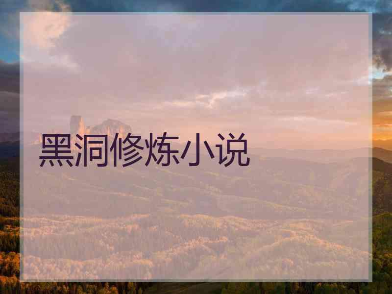 黑洞修炼小说