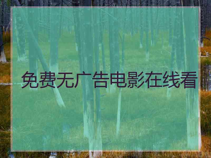 免费无广告电影在线看
