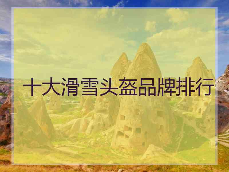 十大滑雪头盔品牌排行