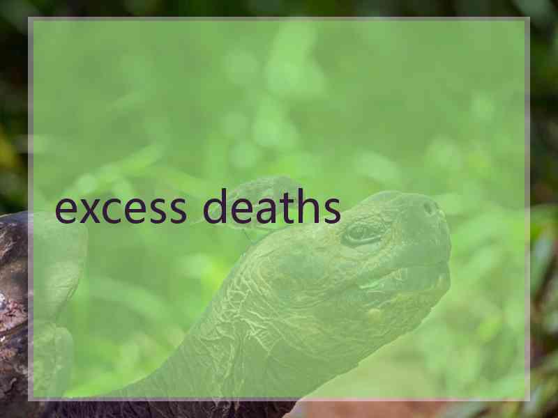 excess deaths