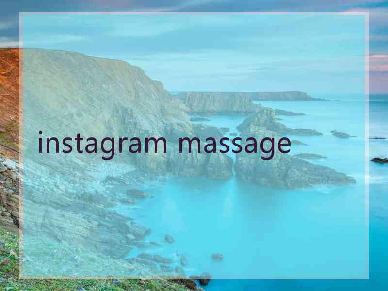instagram massage