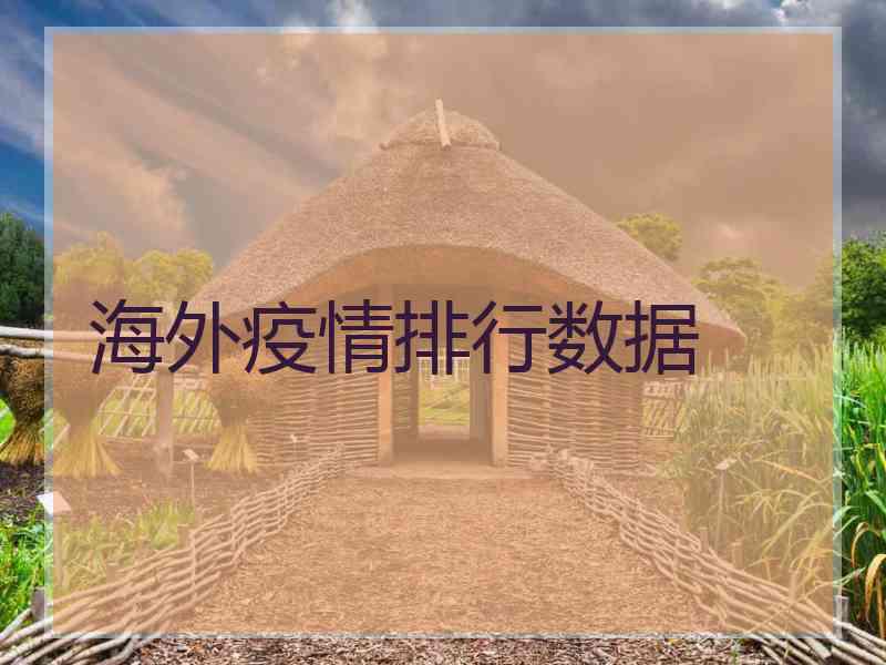 海外疫情排行数据