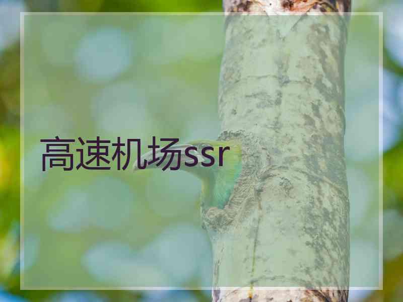 高速机场ssr