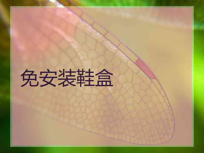 免安装鞋盒