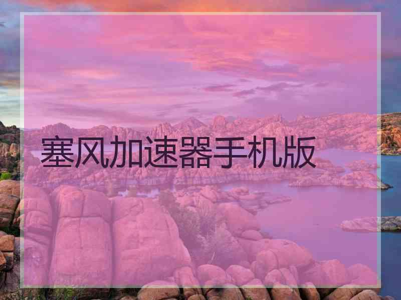 塞风加速器手机版