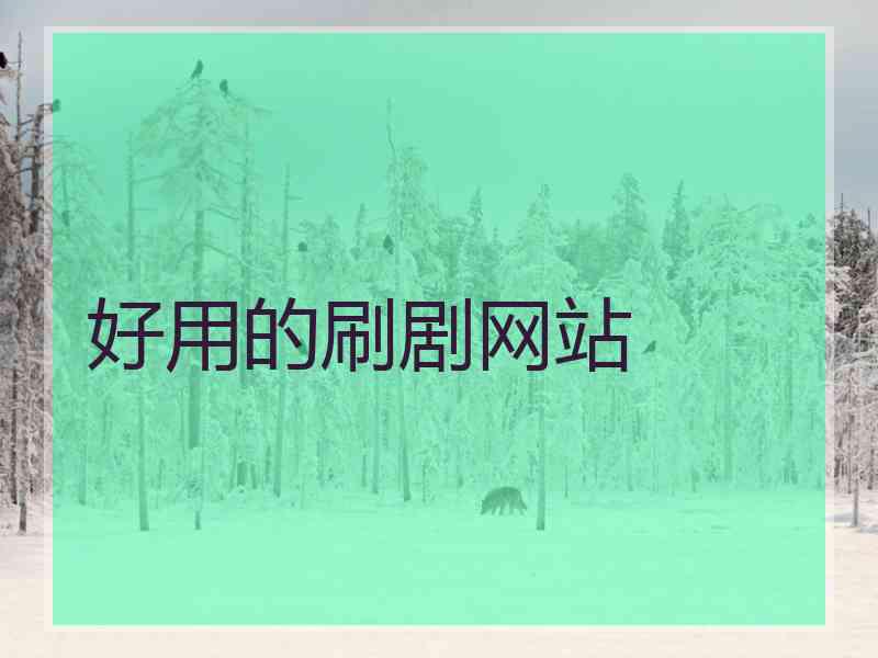 好用的刷剧网站