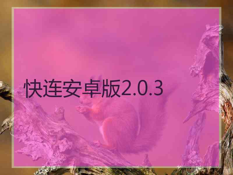 快连安卓版2.0.3