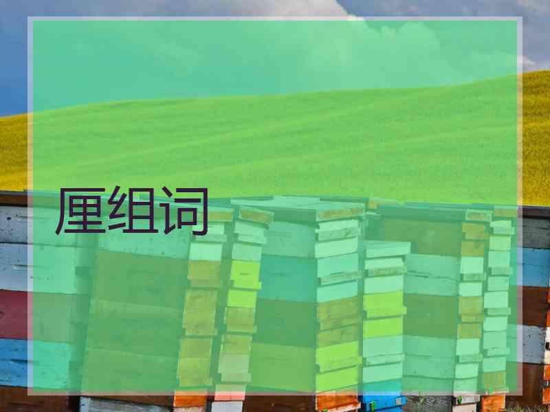 厘组词