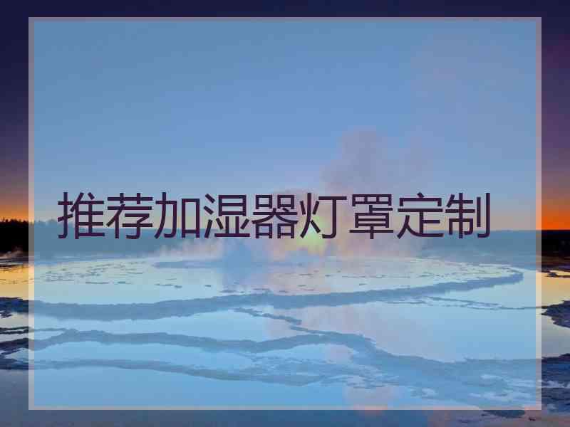 推荐加湿器灯罩定制