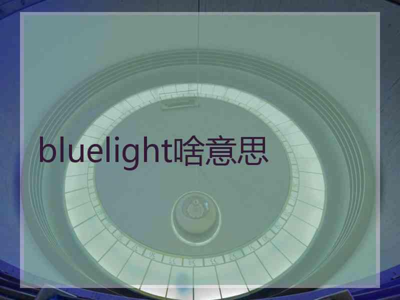 bluelight啥意思