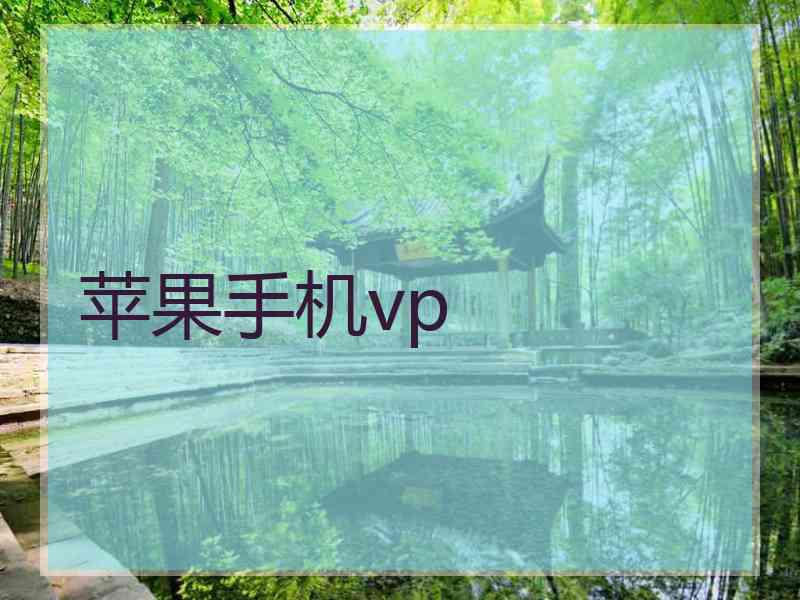 苹果手机vp