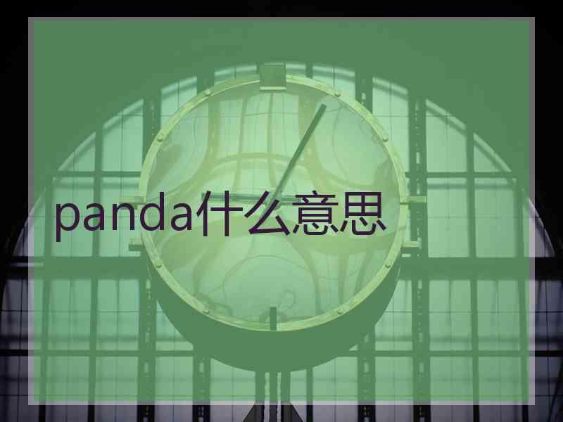 panda什么意思