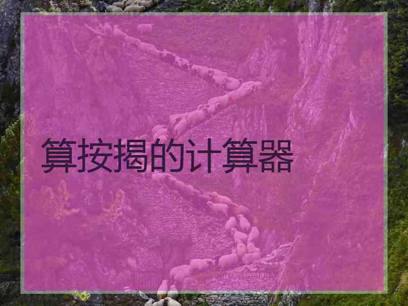 算按揭的计算器