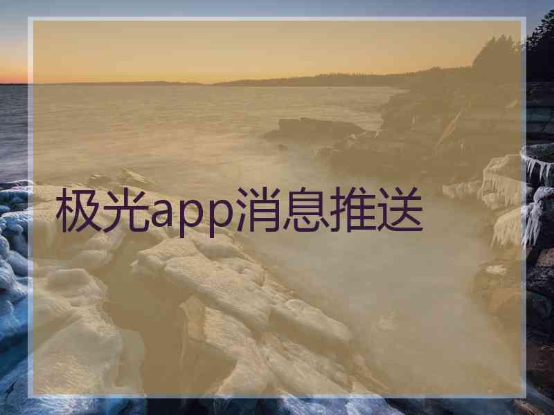 极光app消息推送