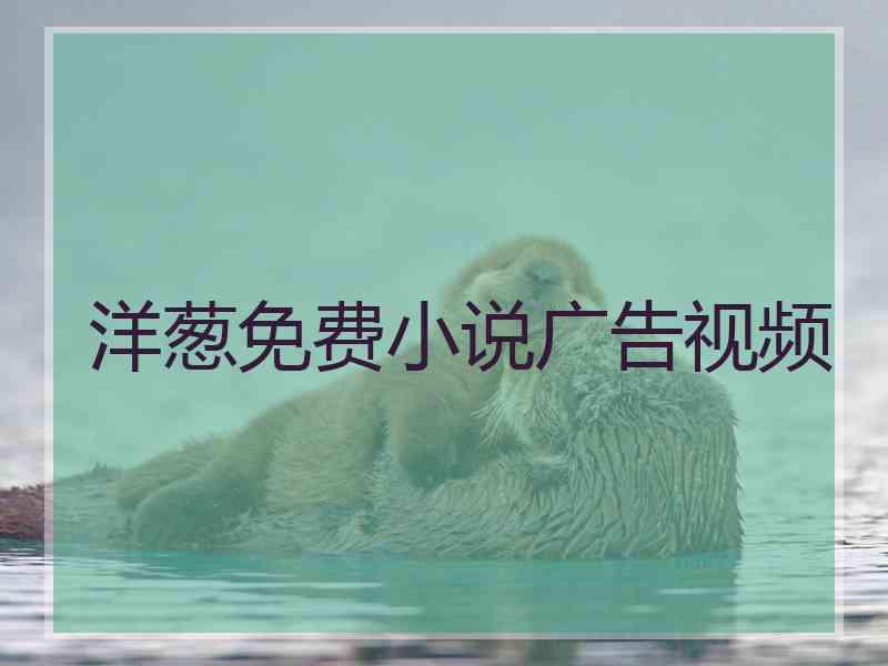 洋葱免费小说广告视频