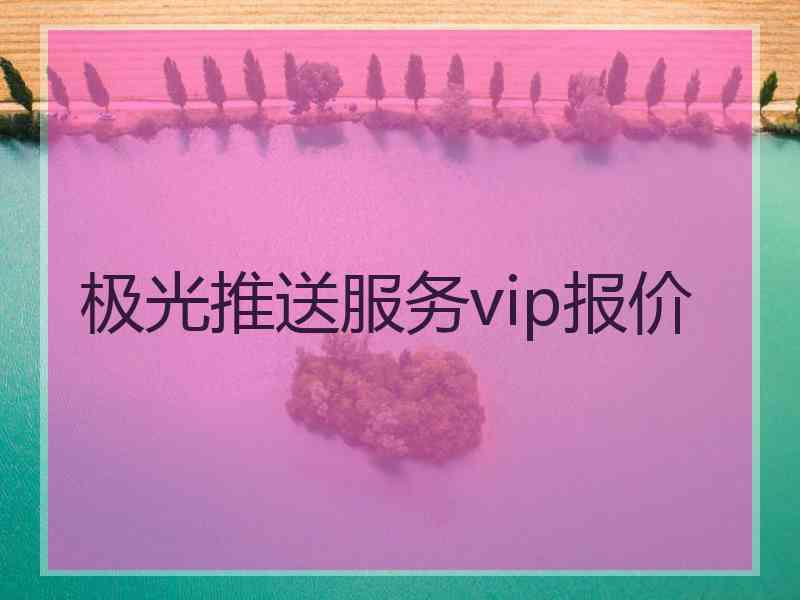 极光推送服务vip报价