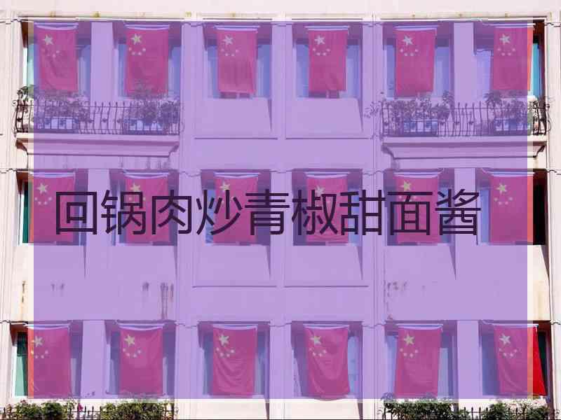 回锅肉炒青椒甜面酱