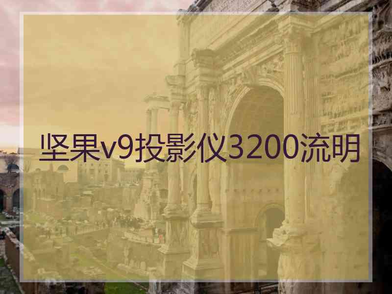 坚果v9投影仪3200流明