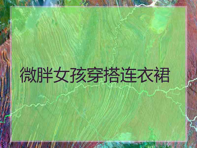 微胖女孩穿搭连衣裙