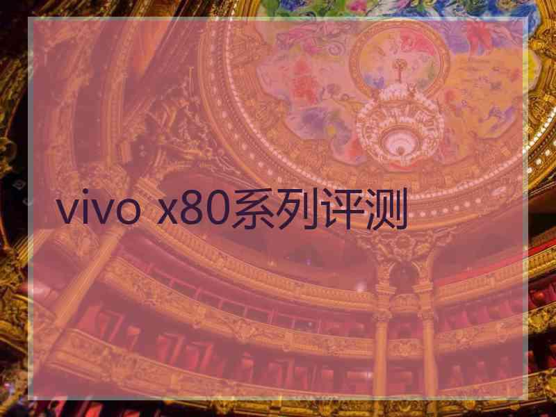 vivo x80系列评测