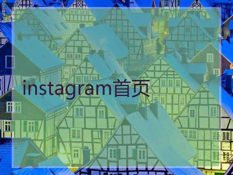 instagram首页