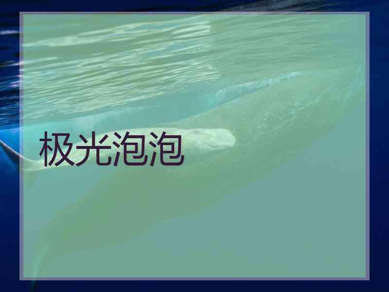 极光泡泡