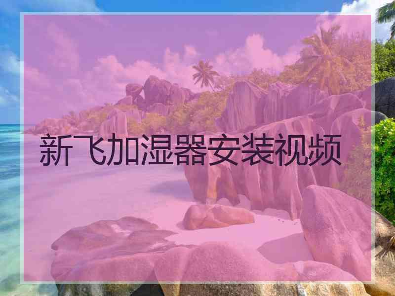 新飞加湿器安装视频