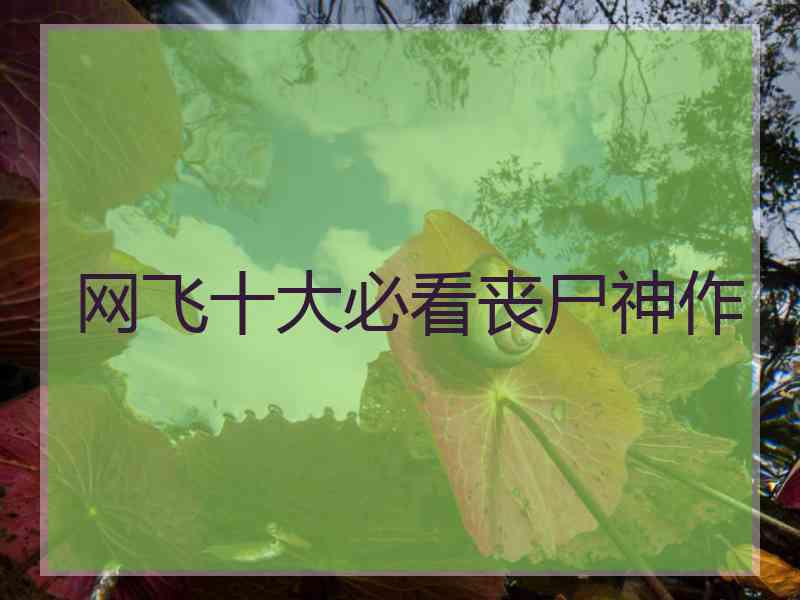 网飞十大必看丧尸神作