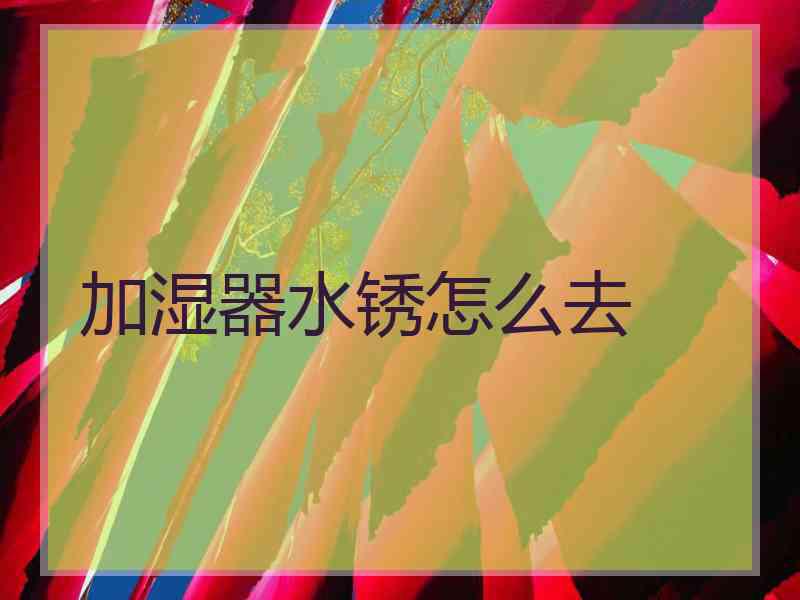 加湿器水锈怎么去