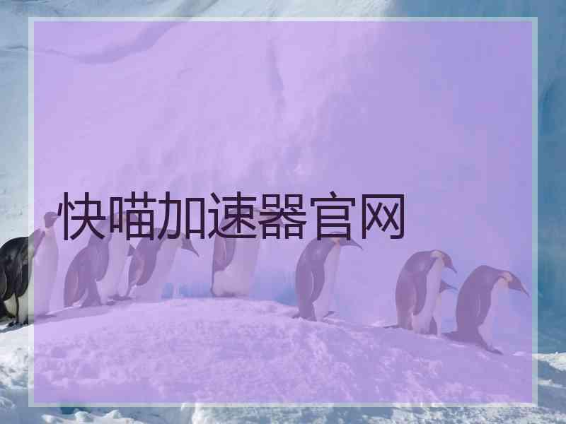 快喵加速器官网