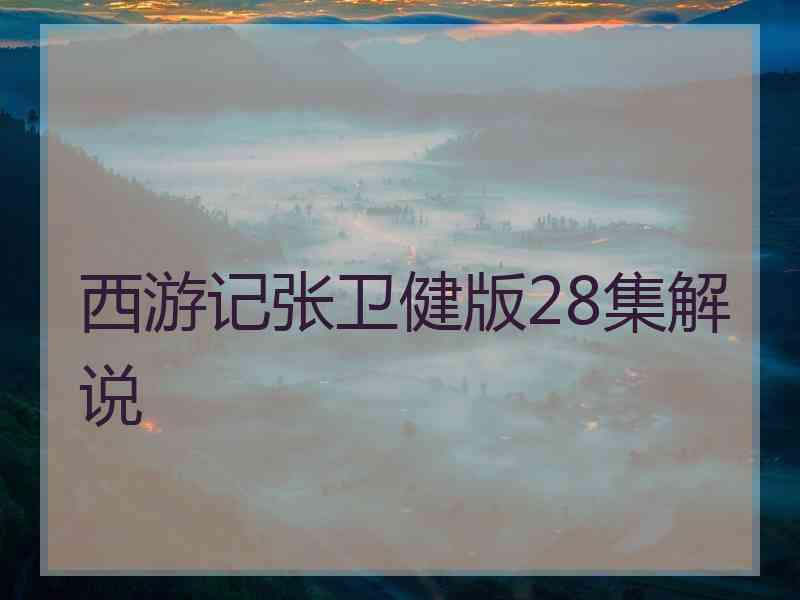 西游记张卫健版28集解说