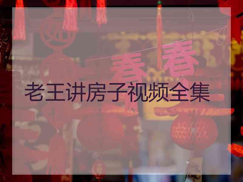 老王讲房子视频全集