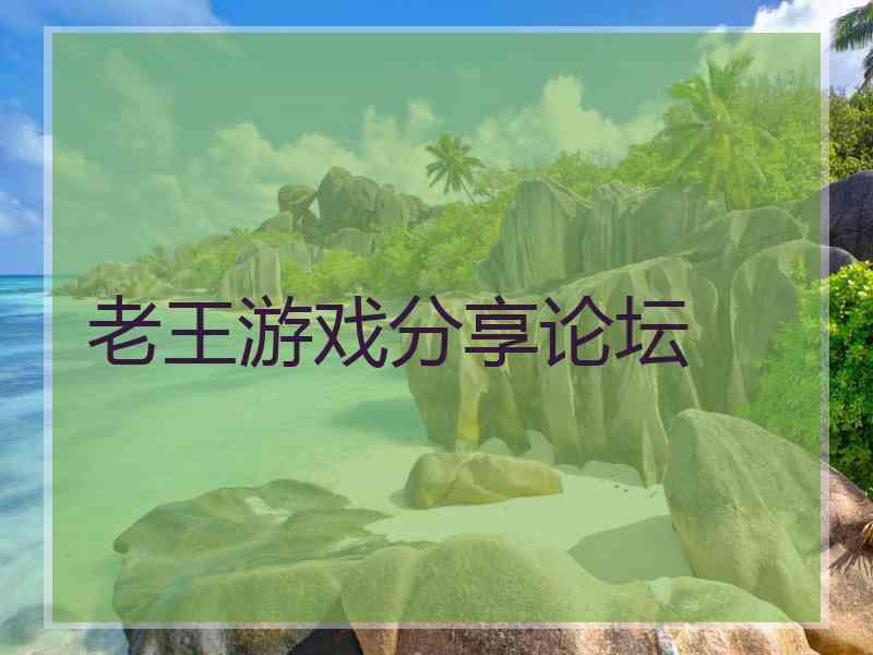 老王游戏分享论坛
