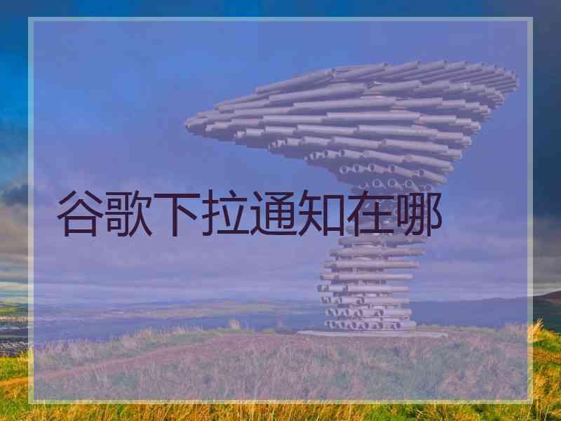 谷歌下拉通知在哪