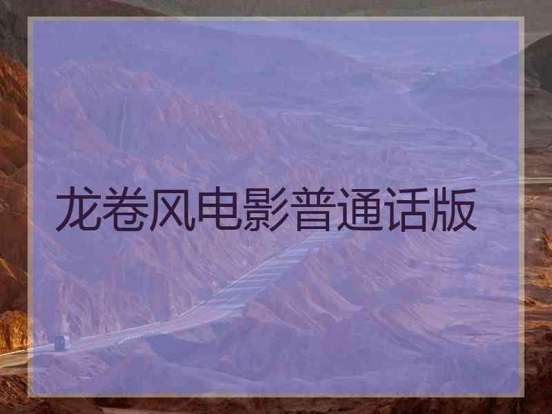 龙卷风电影普通话版