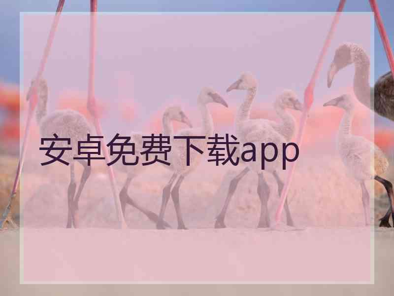 安卓免费下载app