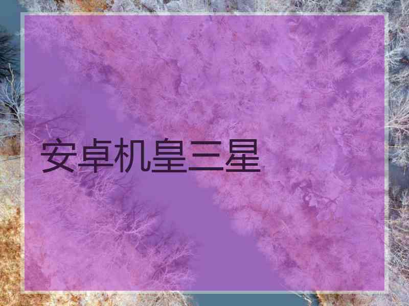 安卓机皇三星
