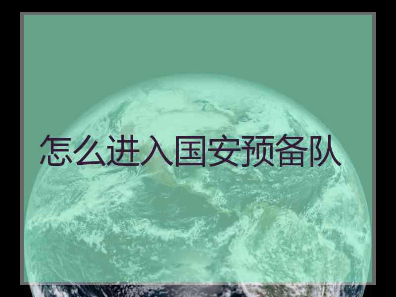 怎么进入国安预备队