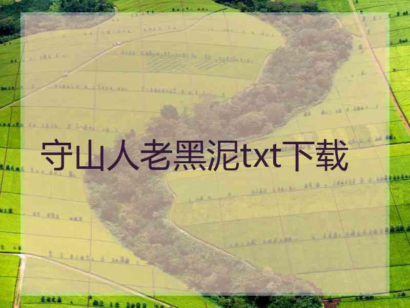 守山人老黑泥txt下载